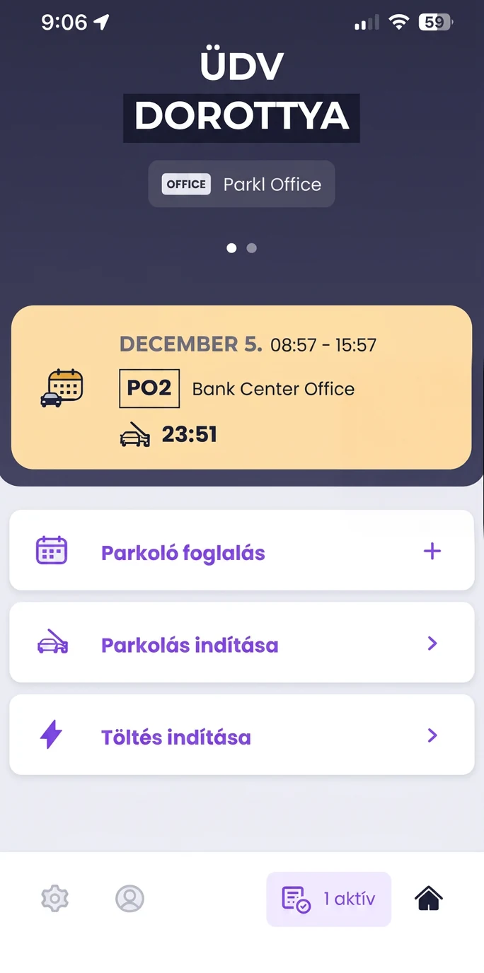 Parkl app – aktív céges parkolás
